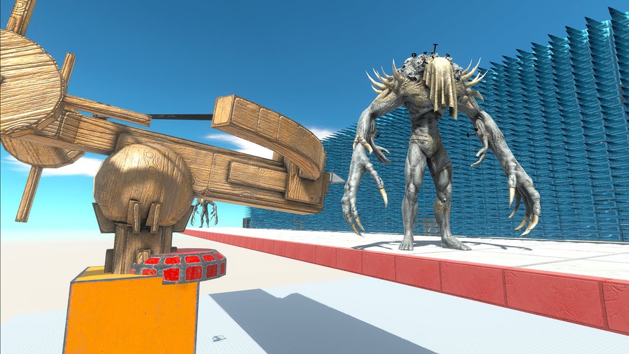 Ballista Shoot Into The Wall Of Thorns - Animal Revolt Battle Simulator ARBS