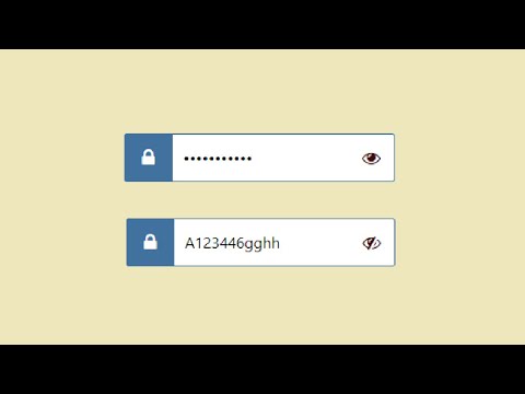 Cara Membuat Show Hide Password di HTML JavaScript | Show Hide Password JavaScript