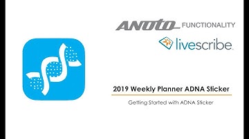 Using the ADNA Stickers from the Livescribe 2019 Weekly Notebook Planner | A Livescribe Video
