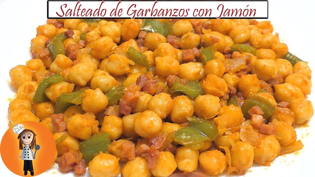 Salteado de Garbanzos con Jamón | Receta de Cocina en Familia