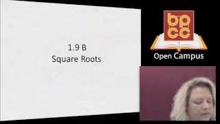 Math 097 Module 3.3 - Square Roots