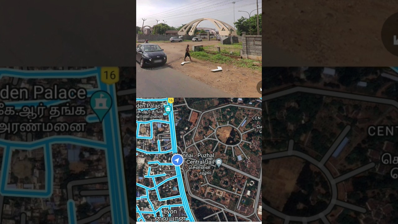 puzhal jail google map view