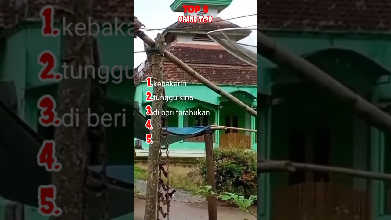 TOP 5 ORANG TYPO🗣️ 