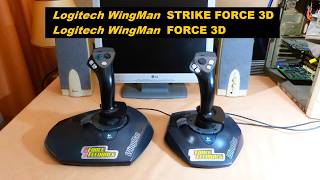 Joystick Retro PC Logitech WingMan FORCE 3D vs WingMan STRIKE FORCE 3D en Windows 10 y 98SE