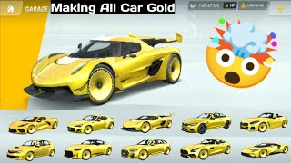 🟡Making All Cars GOLD | in Extreme Car Driving Simulator | New Version 6.61.6 screenshot 1