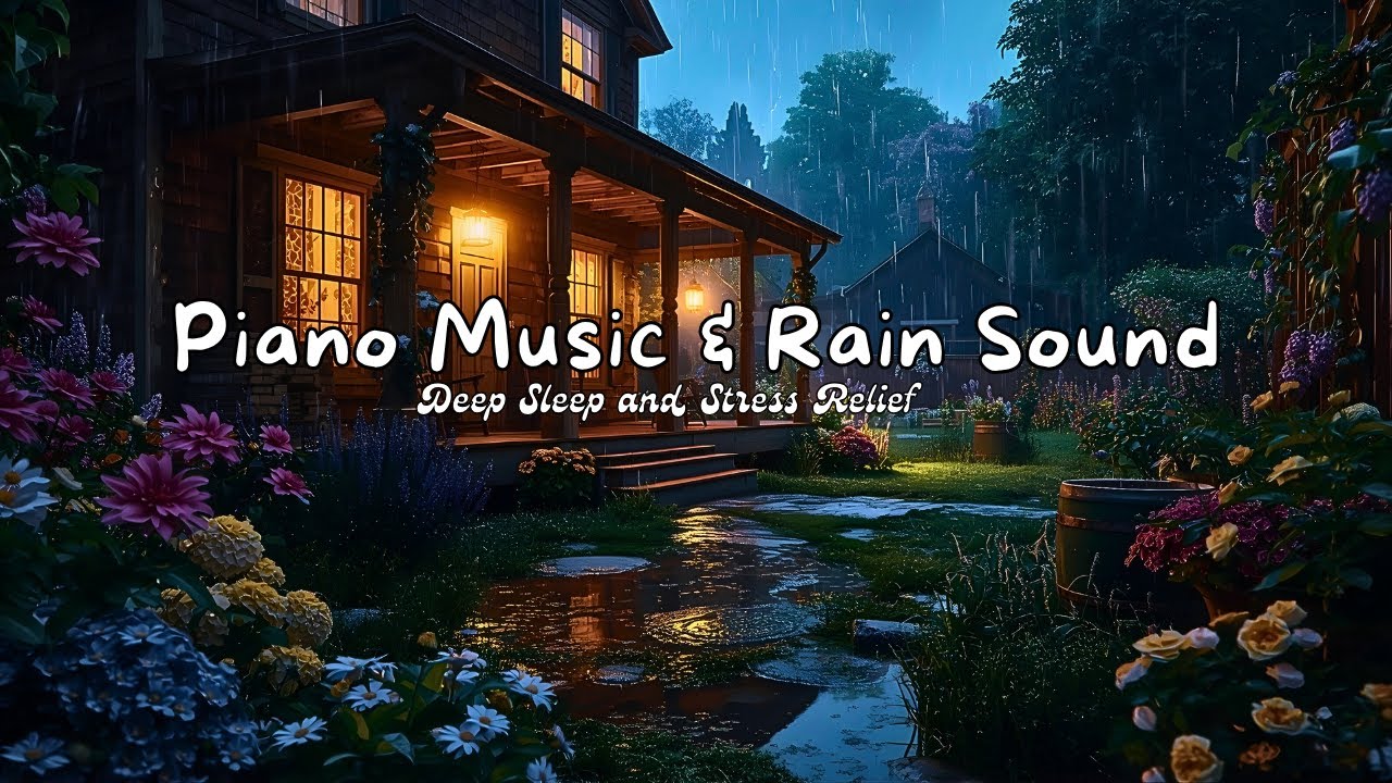 Healing Piano and Rainfall | Sleep Music for Anxiety Relief and Calm ...