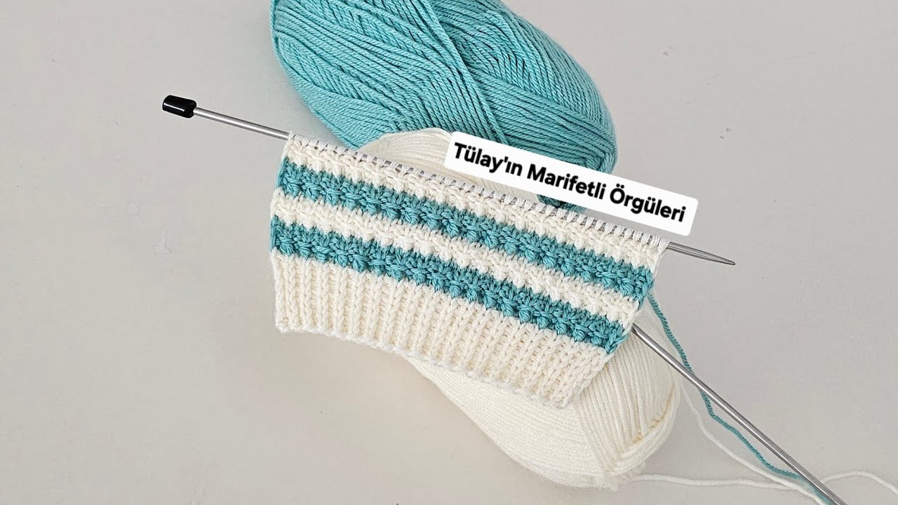 Простая схема вязания в два цвета 🧶 Схема жилета, кардигана, свитера