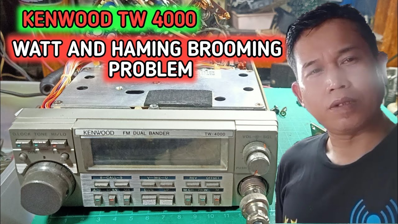 kenwood tw 4000 power and modulation haming brooming - YouTube