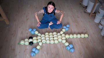 I made a giant bead lizard out of clay