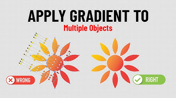 How to apply gradient color across multiple shapes in illustrator