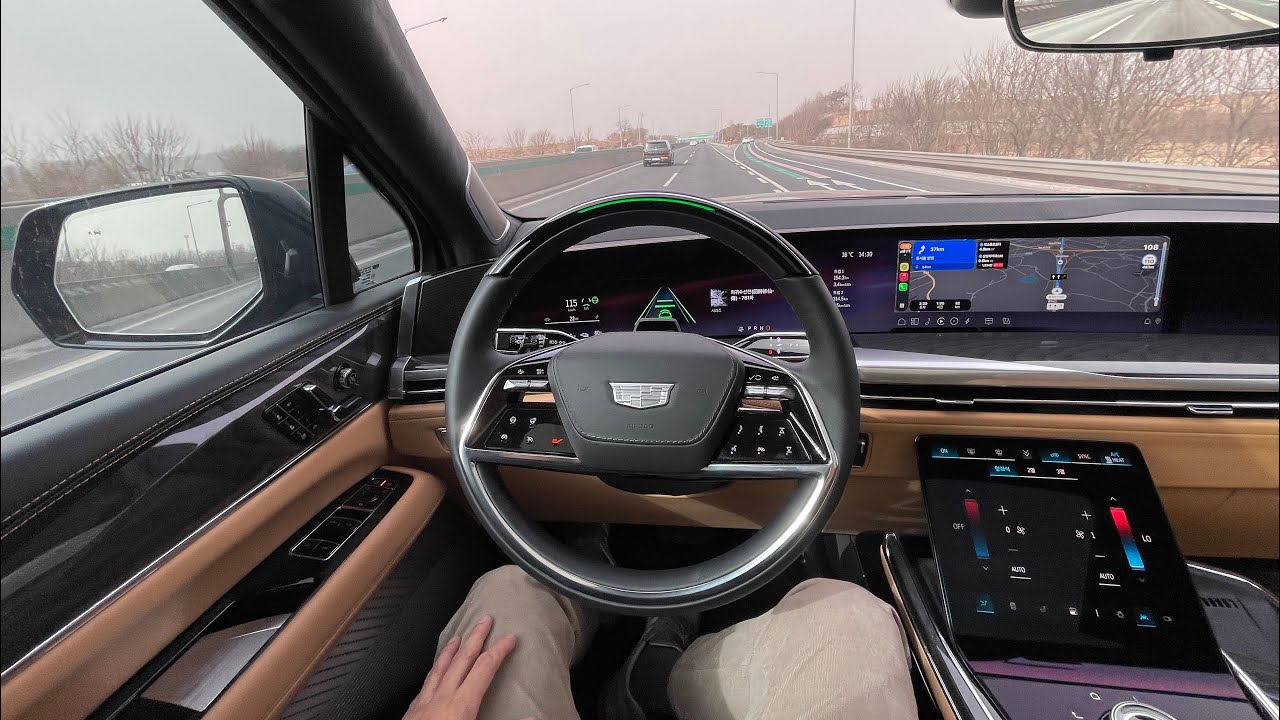캐딜락 에스컬레이드 IQ 슈퍼크루즈 장거리 주행 시승기_FSD에 비할바는 아니지만, 그래도 상당히 편하고 안정적입니다.