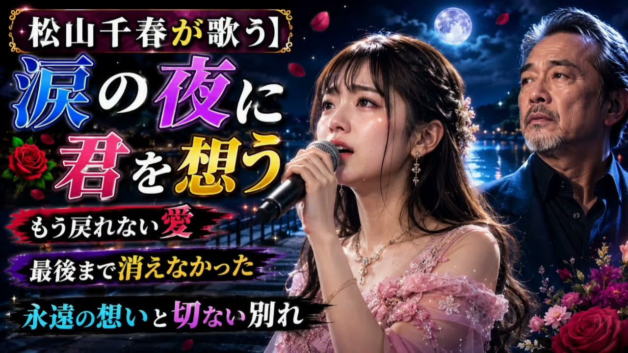 松山千春が歌う】🌹🎤 涙の夜に君を想う――もう戻れない愛、最後まで