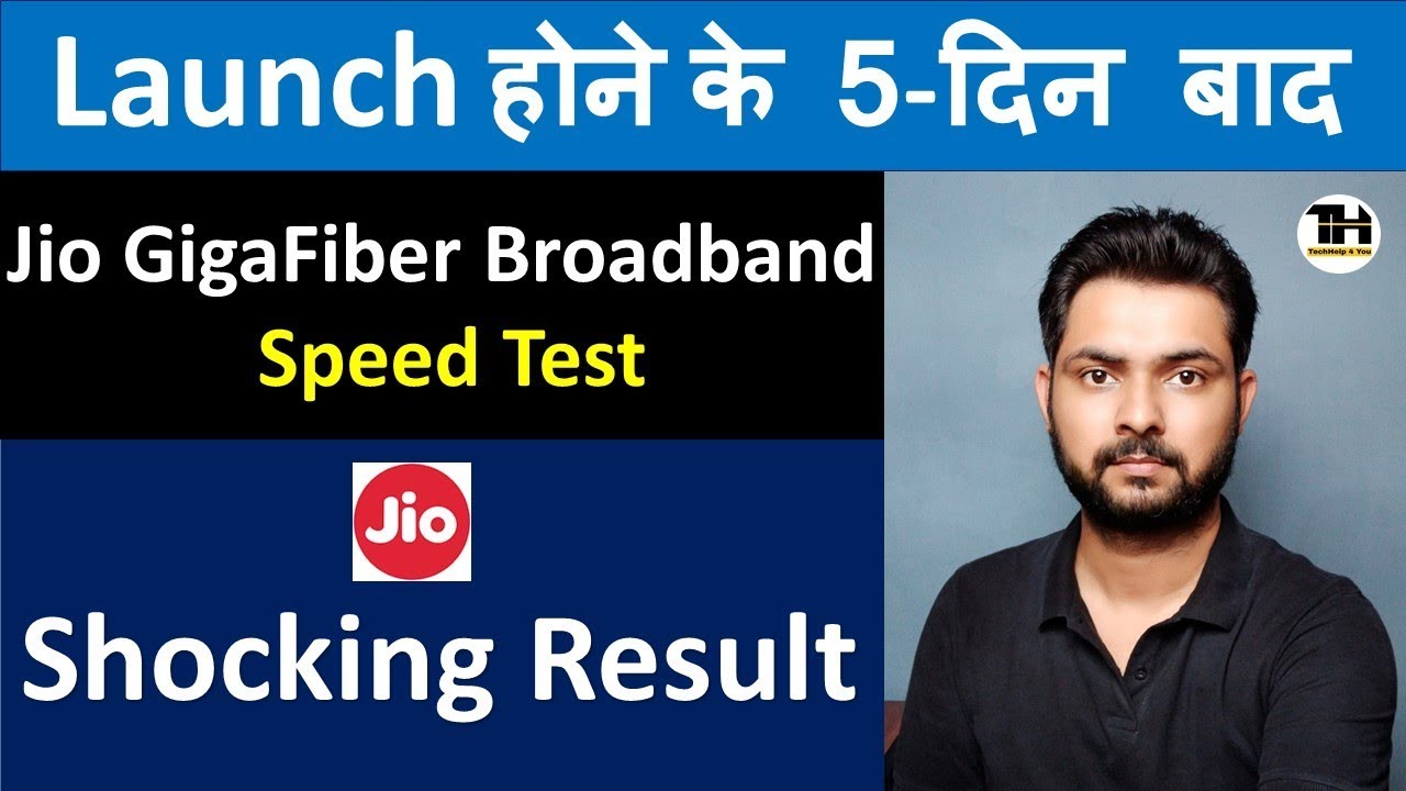 Jio Fiber broadband speed test on ookla App After 5 days of launch