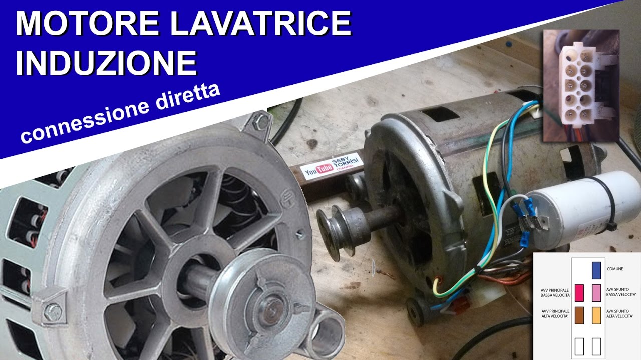 Il motore lavatrice ad induzione: come collegarlo ed avviarlo su ... Collegare motore lavatrice