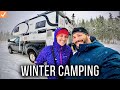 Snow storm  forced to camp on a mountain pass   winter in wyoming pt 1   vlog 22
