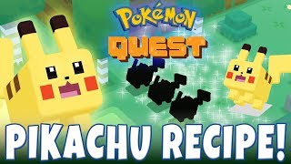 HOW TO GET PIKACHU IN POKEMON QUEST! Pikachu Recipe Watt a Risotto a la Cube Dish screenshot 4