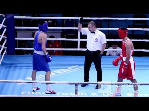 3 11 2025 63 5KG European Boxing Cham U23 RED MARTIROSYAN ANDRANIK ARM VS BLUE MUSHKUDIANI DAVIT GEO 