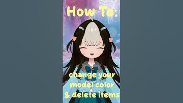How to: change your vtuber model colors