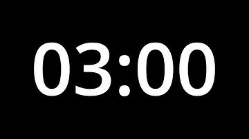 3  MINUTE TIMER - No Sound - Full HD 1080p - COUNTDOWN - 180 SECOND TIMER