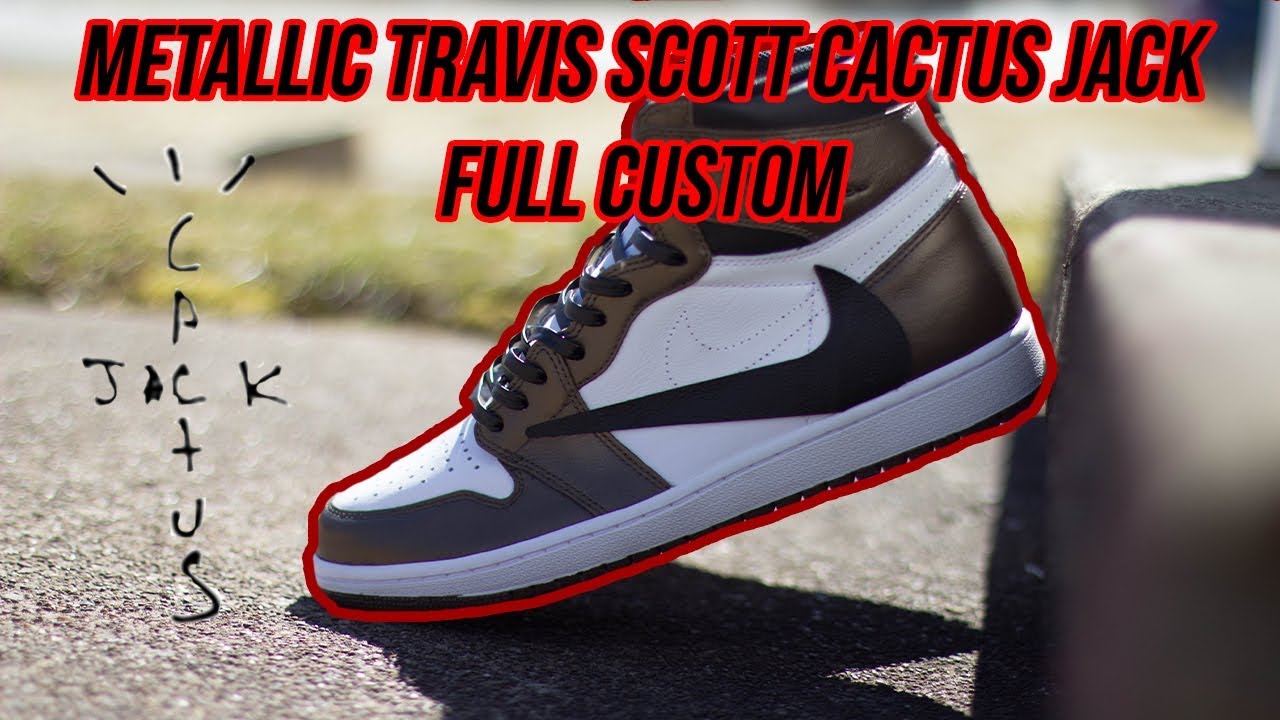 TRAVIS SCOTT x LOUIS VUITTON AIR JORDAN 1 (CUSTOM LV SWOOSH) 