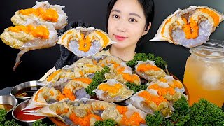 MUKBANG So Fresh! Raw Crab!🧡 Crab Sashimi | Real Sound MUKBANG | ASMR | EATING SOUND