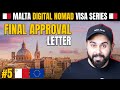Malta Digital Nomad Visa Series | Part 5 | Final Approval Letter