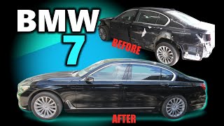 Rebuilding the right side of a BMW 7 Series in 10 minutes