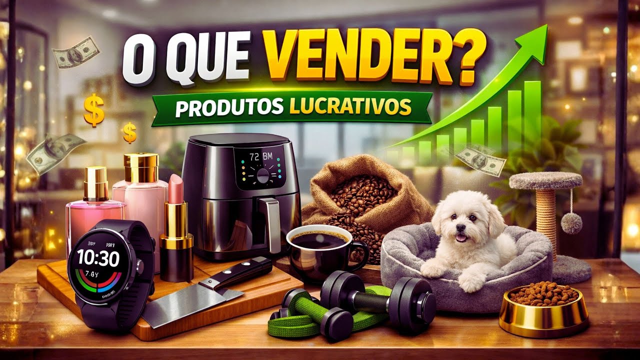 9 PRODUTOS LUCRATIVOS PARA VENDER EM 2026 💰 Nichos com Margem Alta ...