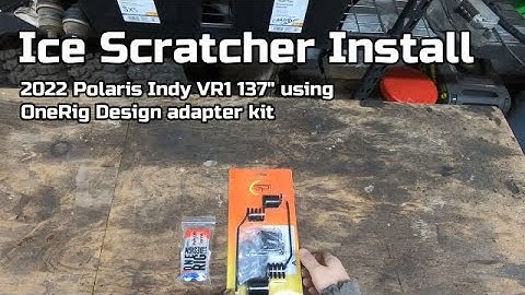 SPI Scratcher Install, One Rig Design SSB Mount Kit, 2022 Polaris Indy VR1 137"