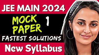 JEE MAINS MOCK PAPER DISCUSSION | FASTEST SOLUTIONS |JEE 2024 | MATHEMATICALLY INCLINED NEHA AGRAWAL