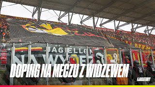 Doping kibiców w meczu z Widzewem