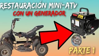 Restauracion Mini-Cuatriciclo (Motor de Generador) Made in Uruguay 🇺🇾 🍺😂