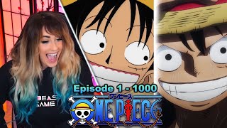 1 Second from 1000 Episodes of One Piece REACTION!