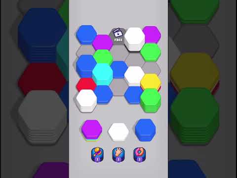 Hexa Sort 3D Puzzle Game #hexasort #shorts