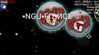 PRO SPLIT RUNNING in NEBULOUS  (agar.io)can we hit 10 likes?