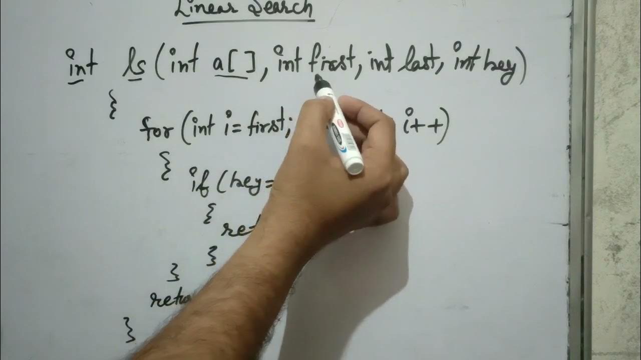 Linear Search in Data structures | Linear search program in python ...