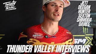 Thunder Valley - Rider Interviews - Sexton, Deegan, Jett, Hunter, Shimoda and Davies