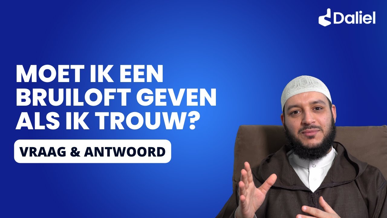 Moet ik een bruiloft geven als ik trouw? | Daliel Vraag & Antwoord met ustadh Mohamed Akkouh