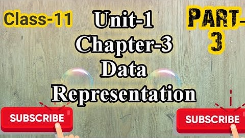 Class 11 Data Representation Part-3