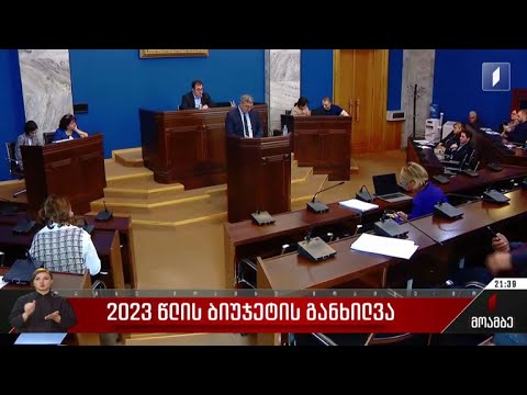 2023 წლის ბიუჯეტის პროექტის განხილვა