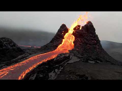 Into the crater!