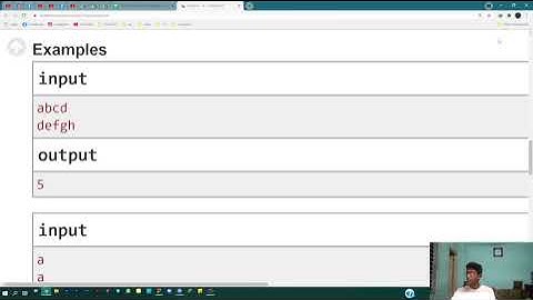 766A codeforces || Mahmoud and longest uncommon subsequence