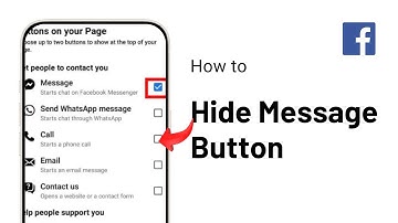 How to Hide Message Button on Facebook