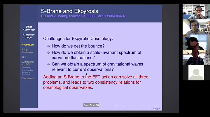 Robert Brandenberger - String cosmology and the br...