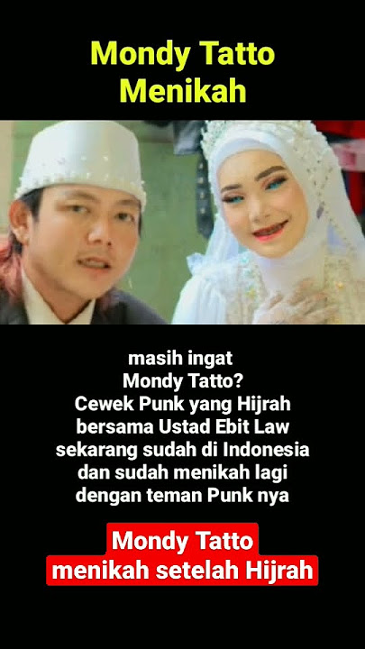 Mondy Tatto Nikah setelah Hijrah #mondytatto #punk #shorts