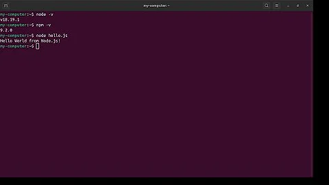 How to Install Node js and Run Your First Script on Linux Terminal