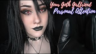ASMR | Your Goth Girlfriend Gives You Personal Attention ?️[Thunderstorm Ambience]