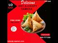 🔥 Professional Food Poster Design in Photoshop | Samosa Advertisement Banner Tutorial
