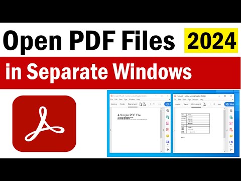 How To Open PDF in New Window Instead of Tab 2024 | ​How to Open PDF Files in Separate Windows | PDF