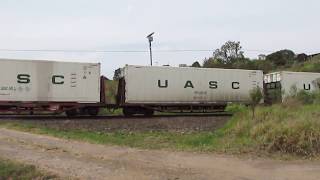 Trem B21 com dupla de ES43BBi #673 e #666 RUMO